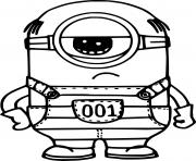 Coloriage Number One Minion