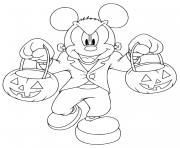 Coloriage mickey mouse frankenstein zombie monstre