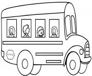 Coloriage Autobus Scolaire pour les enfants
