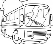 Coloriage autobus autcar