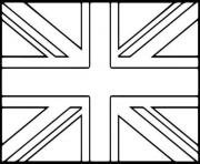 Coloriage drapeau anglais angleterre