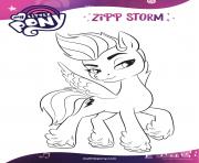 Coloriage zipp storm is the athletic daredevil princess of zephyr heights mlp 5