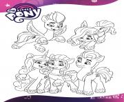 Coloriage mlp g5 my little pony generation 5 mlp 5