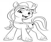 Coloriage sunny starscout mlp 5