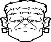 Coloriage Realistic Frankenstein Head