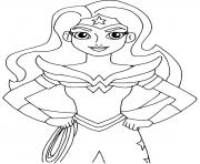 Coloriage Super heroine wonder woman