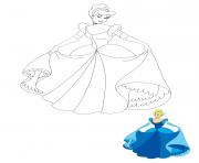 Coloriage coloriez Disney Princesse Cinderella