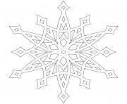 Coloriage flocon snowflake