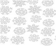 Coloriage flocon de neige fond mandala