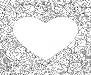 Coloriage coeur blanc mandala coeurs motifs