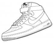 Coloriage basket nike air force