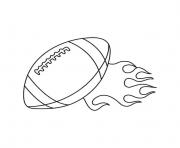 Coloriage ballon de rugby