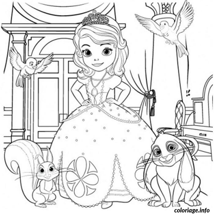 Coloriage Princesse sofia