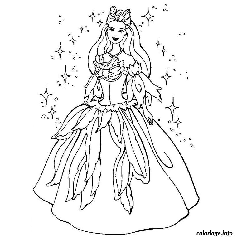 Coloriage Barbie princesse