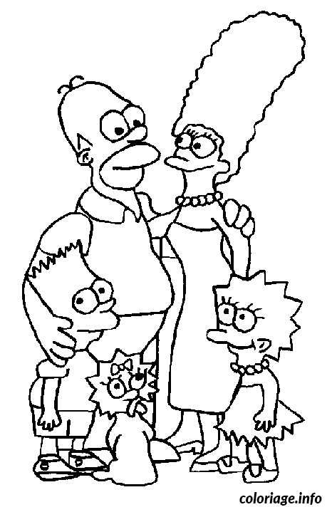 Coloriage Famille