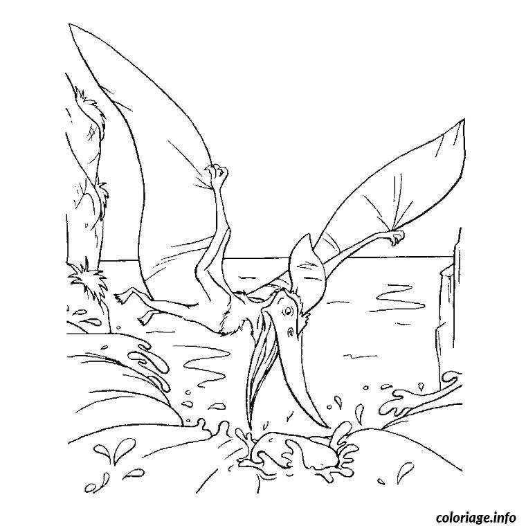 Coloriage Dinosaure volant - Dinosaure à imprimer