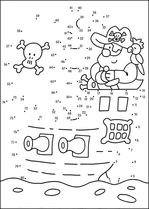 Coloriage Jeu de points à relier numéro 61 - Points a relier à imprimer