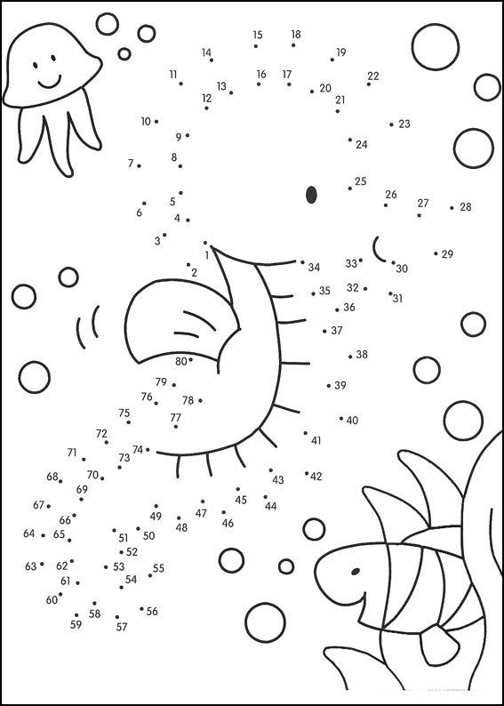 Coloriage Jeu de points à relier numéro 122 - Points a relier à imprimer