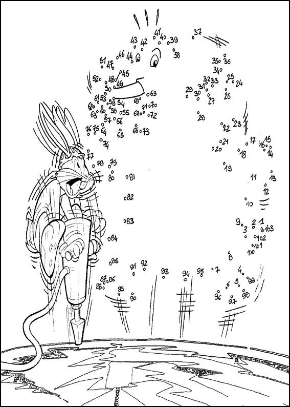 Coloriage Jeu de points à relier numéro 97 - Points a relier à imprimer