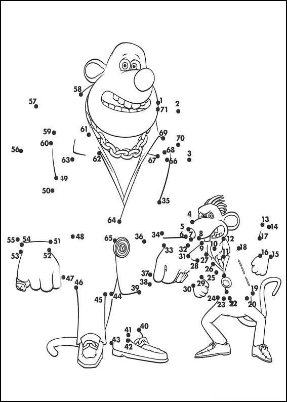 Coloriage Jeu de points à relier numéro 132 - Points a relier à imprimer