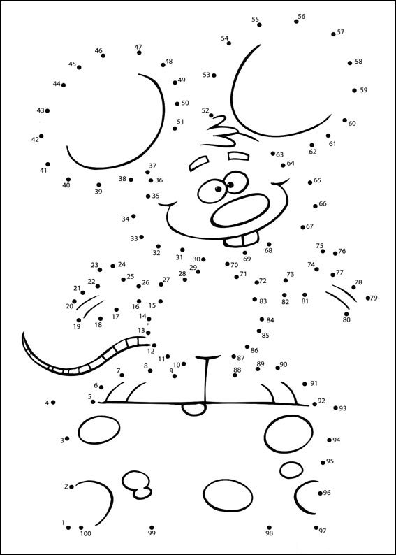 Coloriage Jeu de points à relier numéro 118 - Points a relier à imprimer