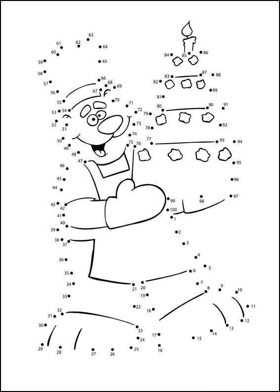 Coloriage Jeu de points à relier numéro 136 - Points a relier à imprimer