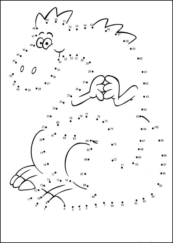 Coloriage Jeu de points à relier numéro 83 - Points a relier à imprimer