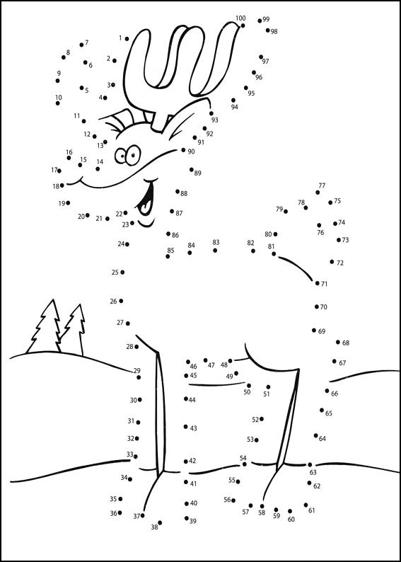 Coloriage Jeu de points à relier numéro 23 - Points a relier à imprimer