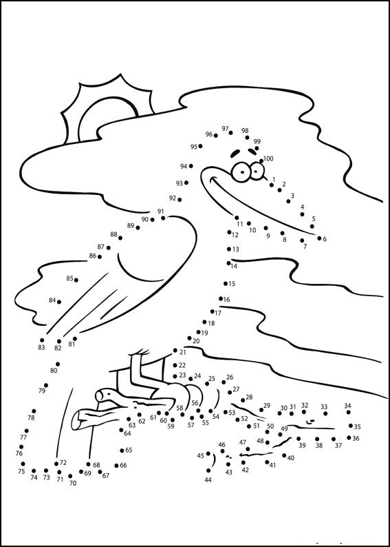 Coloriage Jeu de points à relier numéro 59 - Points a relier à imprimer