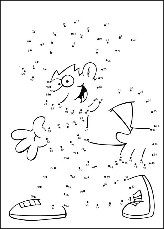 Coloriage Jeu de points à relier niveau 78 - Points a relier à imprimer