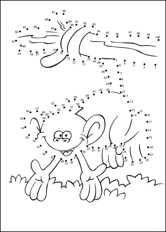 Coloriage Jeu de points à relier niveau 20 - Points a relier à imprimer