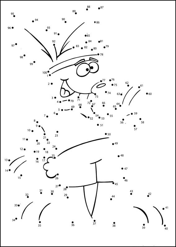Coloriage Exercice points à relier numéro 127 - Points a relier à imprimer