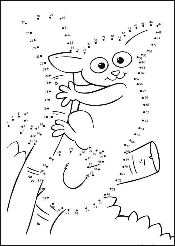 Coloriage Jeu de points à relier numéro 75 - Points a relier à imprimer