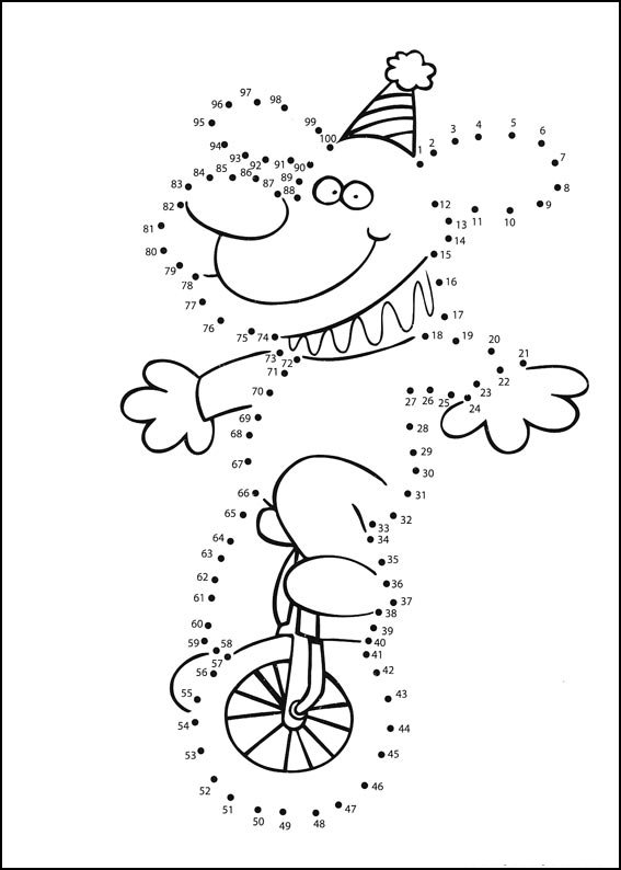 Coloriage Activité points à relier pour jeunes enfants - Points a relier à imprimer