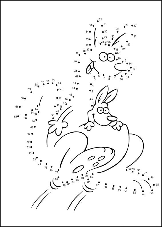Coloriage Exercice points à relier progressif - Points a relier à imprimer