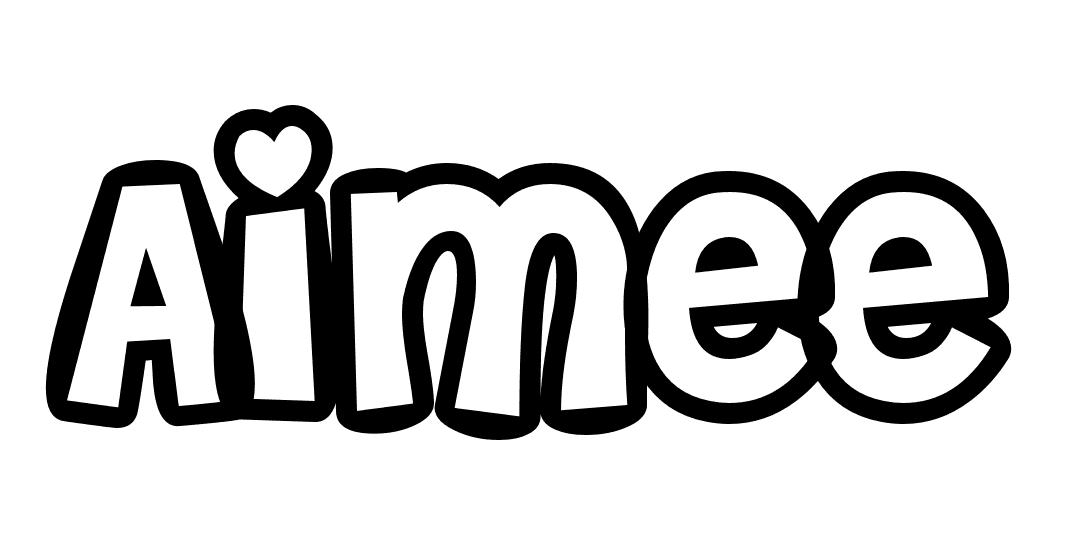 Coloriage Aimee - Prénom à imprimer