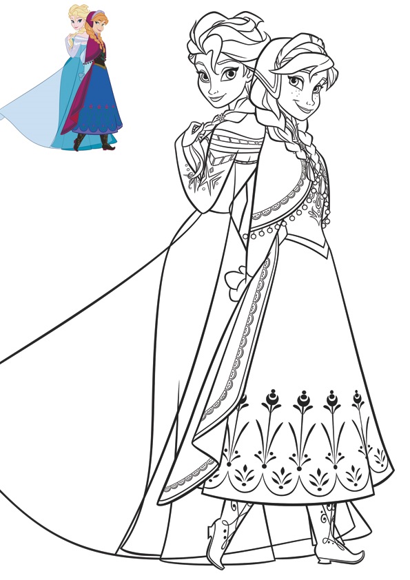 Coloriage Elsa