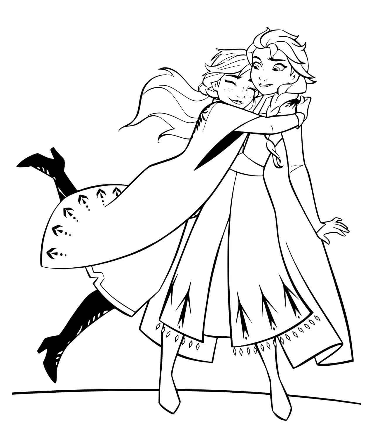 Coloriage La Reine des neiges 2