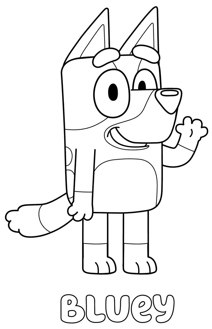Coloriage Bluey