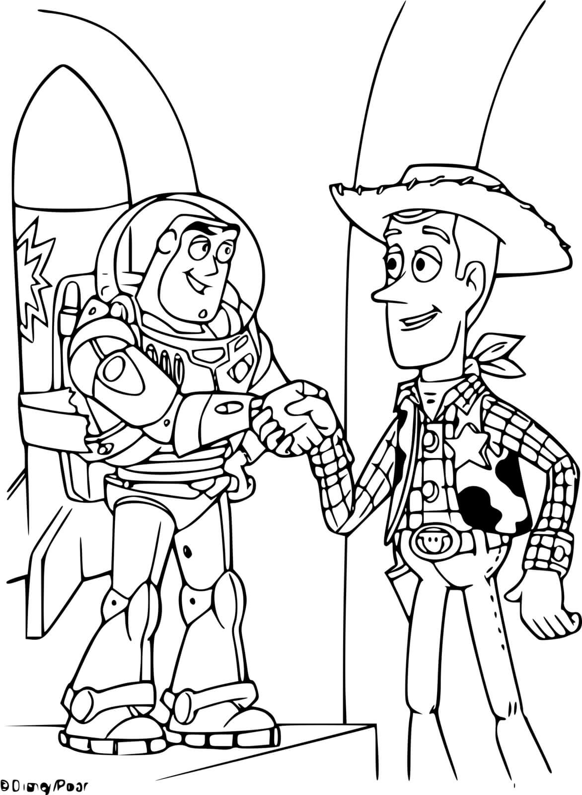 Coloriage Buzz l'Éclair