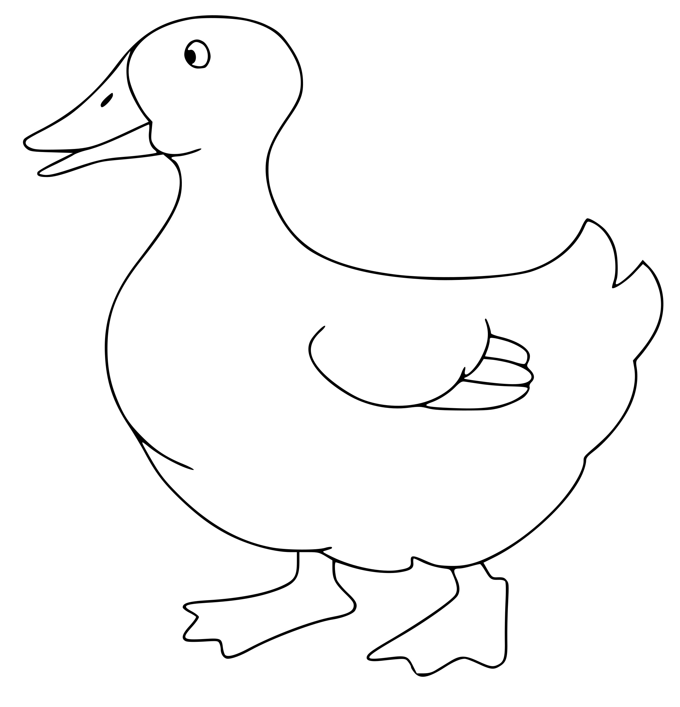 Coloriage Canard - Maternelle à imprimer
