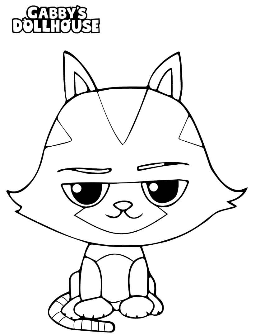 Coloriage Catrat Gabby Chat - Gabby chat à imprimer