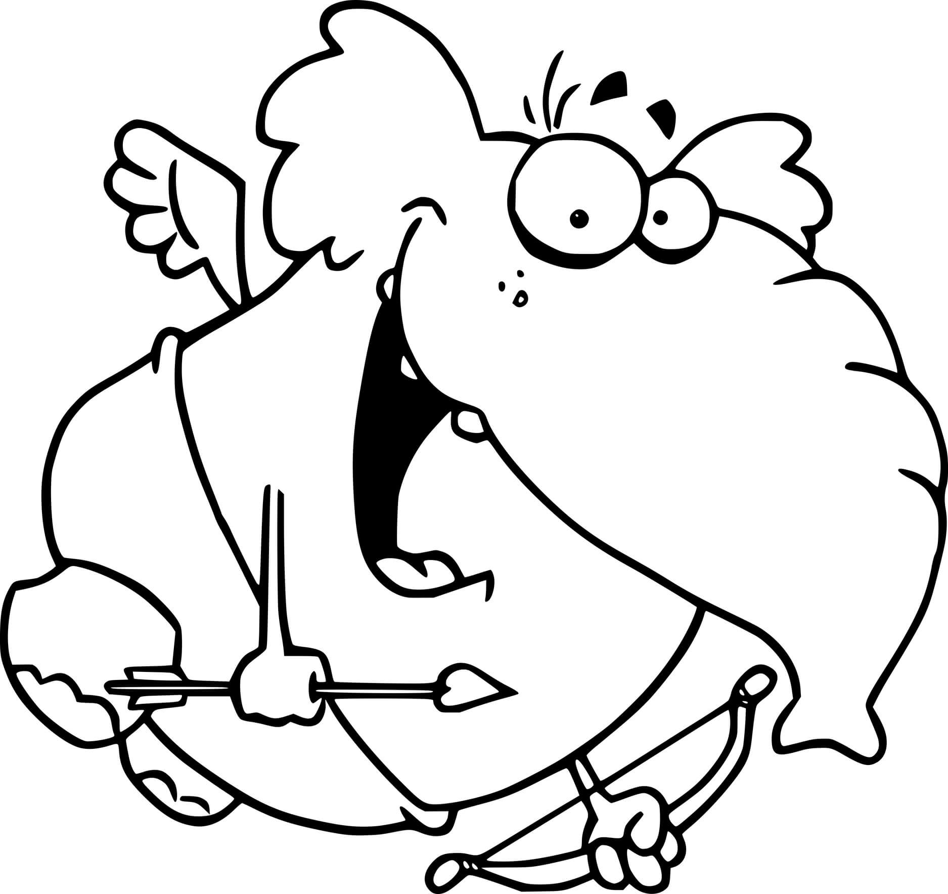 Coloriage Cupidon