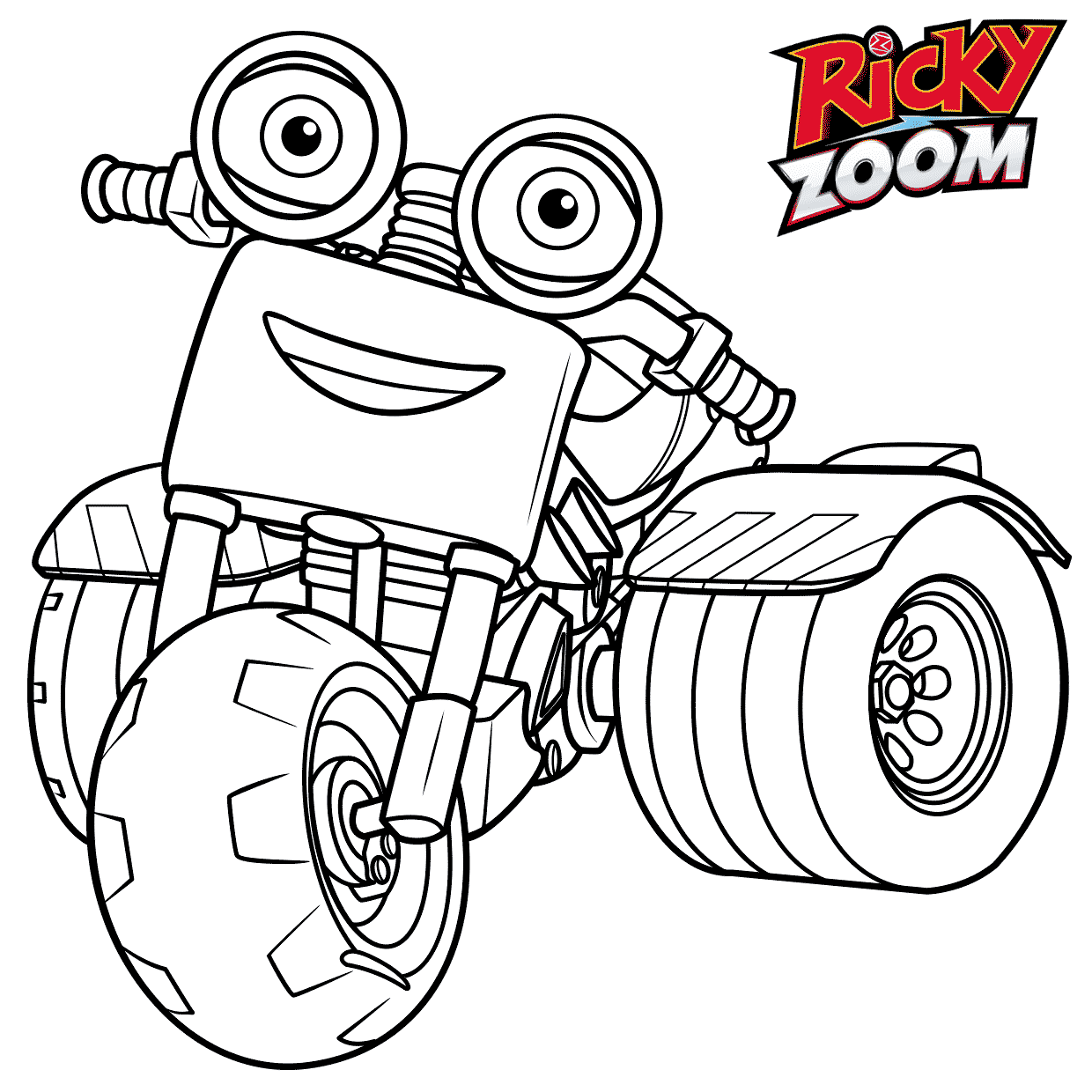 Coloriage Ricky zoom