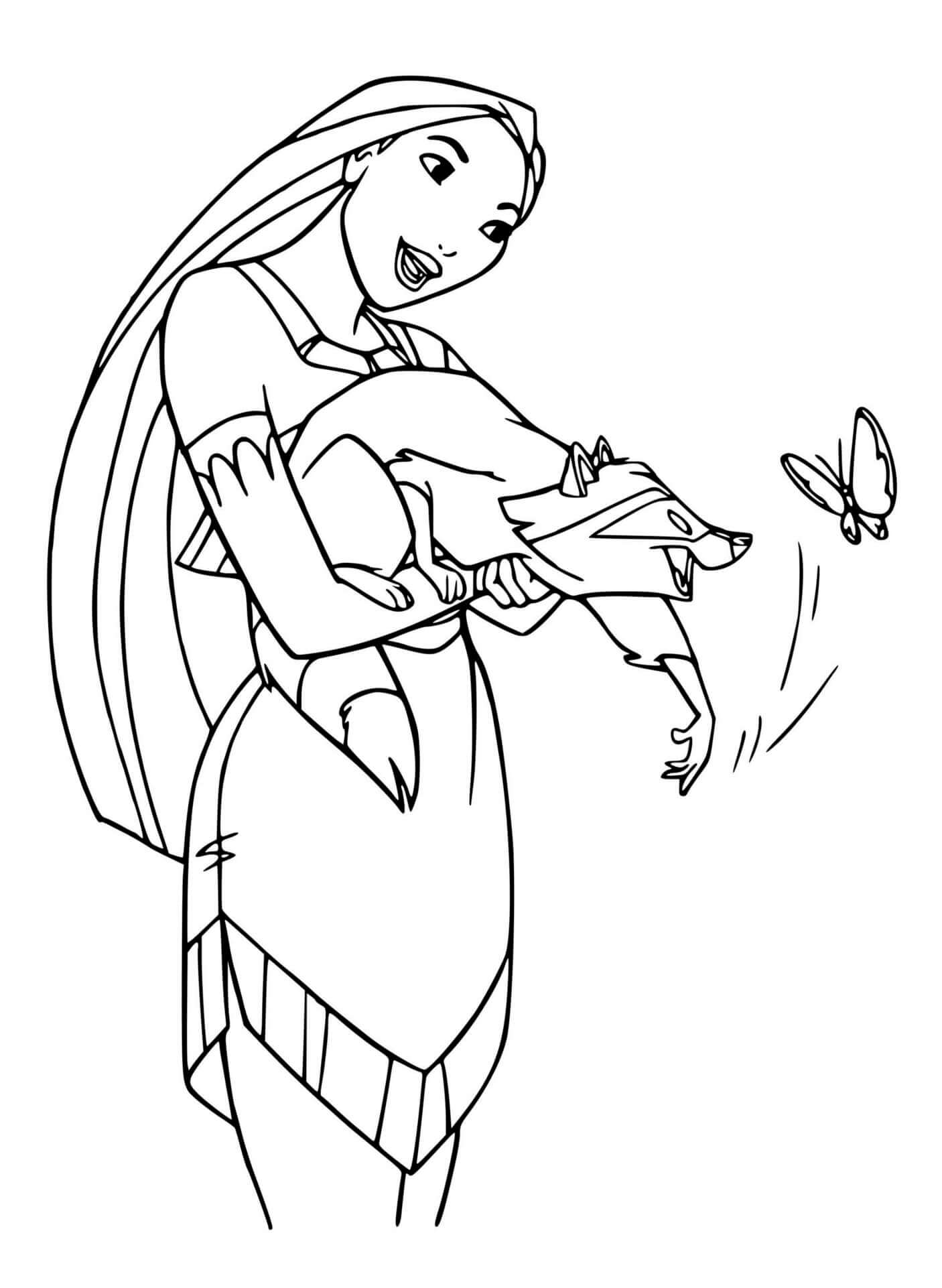 Coloriage Pocahontas