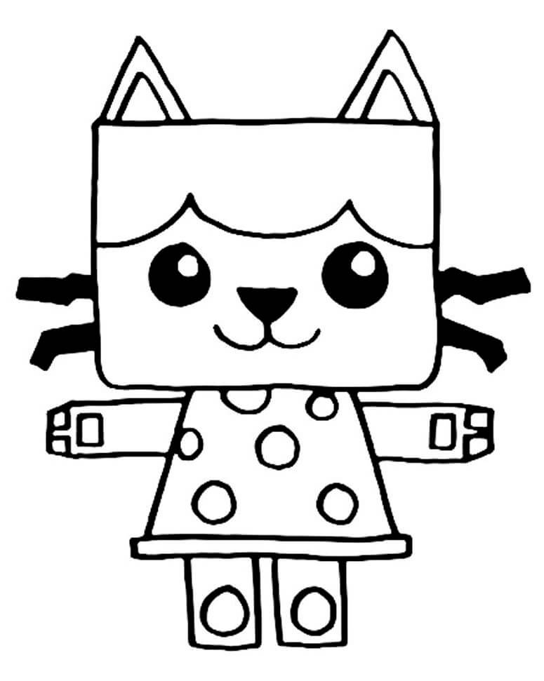 Coloriage Gabby Dollhouse Chat - Gabby chat à imprimer