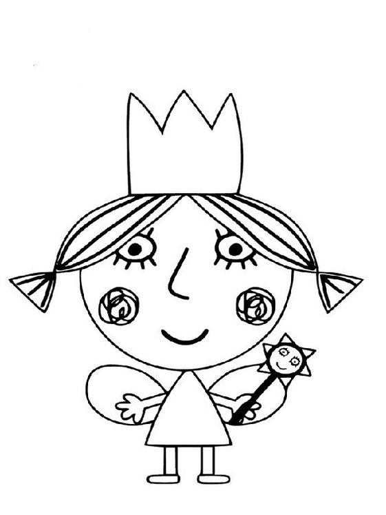 Coloriage Le Petit Royaume de Ben et Holly