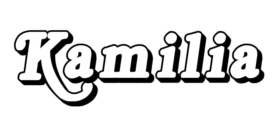 Coloriage Kamilia - Prénom à imprimer