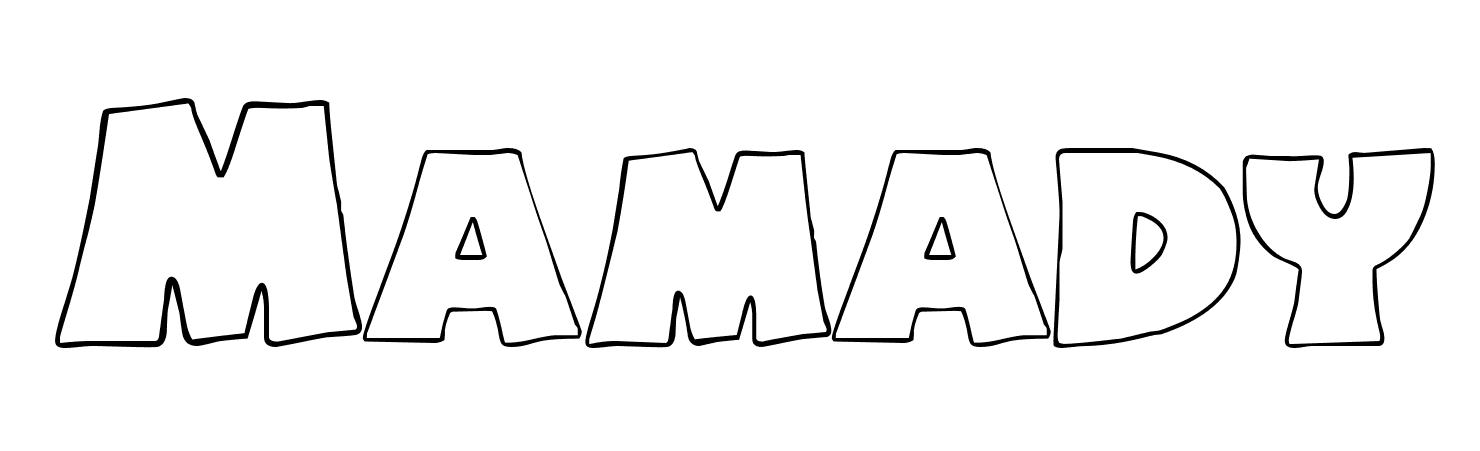 Coloriage Mamady - Prénom à imprimer