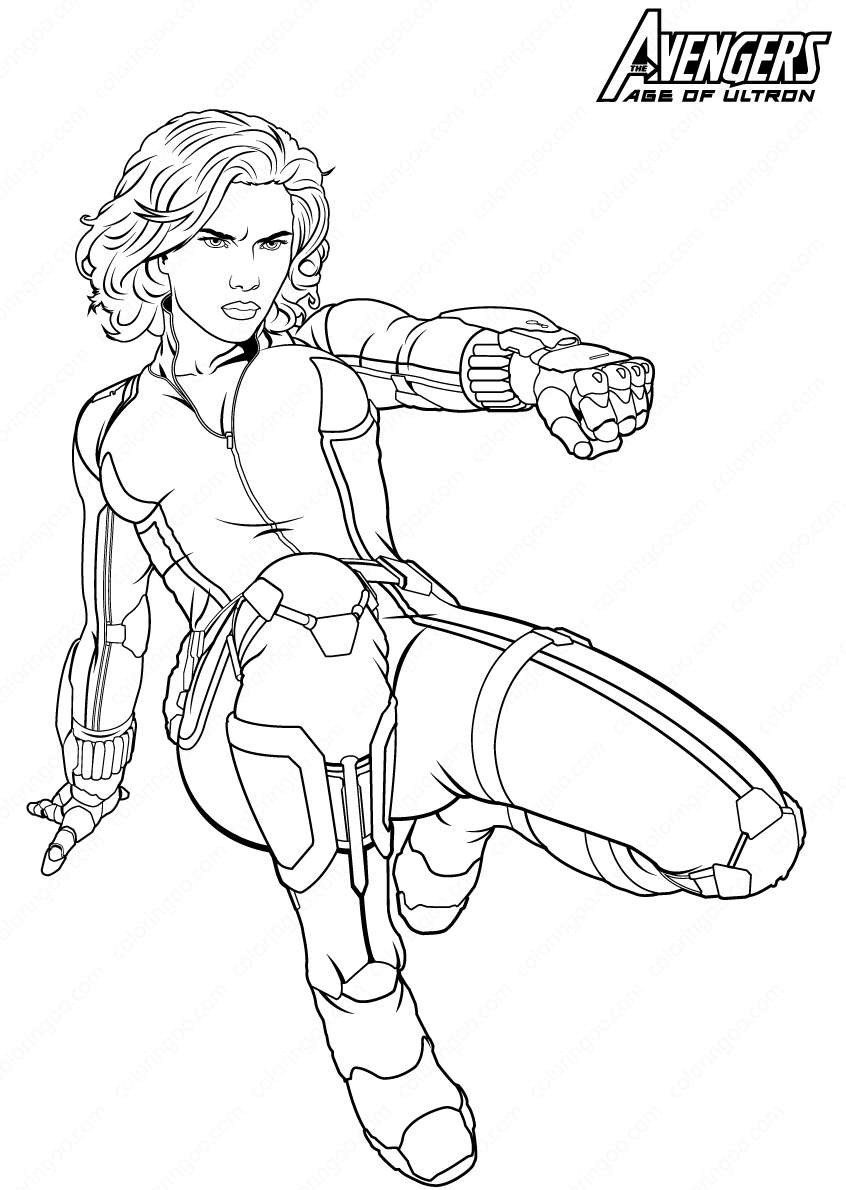 Coloriage Black widow